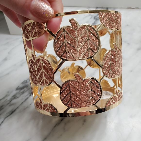 Pumpkin candle holder